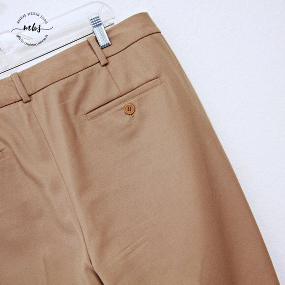 Bundle of 2 Talbots Established 1947 Wool Blend Straight Pants Gray Tan Women 14 - Picture 12 of 16